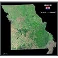 Missouri from Space Art Print