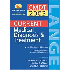 Current Medical Diagnosis & Treatment: 2003