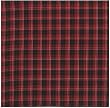 Durable Flat Weave 100% Cotton Red Plaid Tablecloth 54x90 Inches