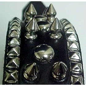 24 Inch Black Leather Spiked Studded Dog Collar by Coolstuff4u