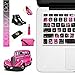 DHZ Mysterious Rose Garden Keyboard Cover Silicone Skin for MacBook Air 13 and MacBook Pro 13