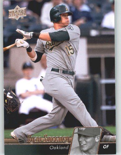 2010 Upper Deck Baseball Card # 356 Ryan Sweeney - Oakland Athletics - MLB Trading Card Shipped In Protective Screwdown Display Case!