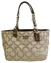 Coach Signature Tribeca Op Art East West Tote 14133