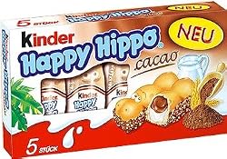Kinder "Happy Hippo" Cocoa Cream Biscuits : Pack of 5 Biscuits