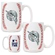Florida Marlins MLB 2pc Ceramic Gameball Mug Set - Primary Logo by Great American Products