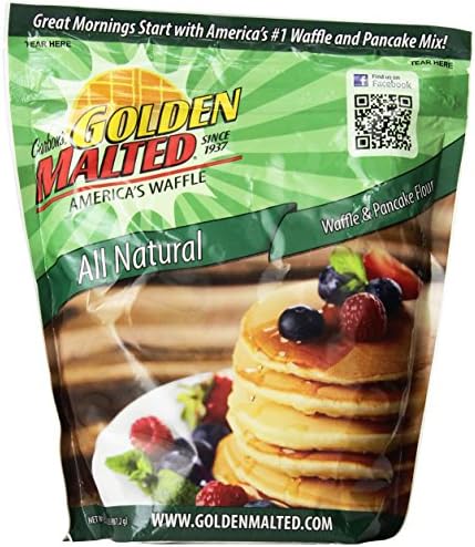 Golden Malted All Natural Waffle &amp; Pancake Mix (32 Oz Bag)