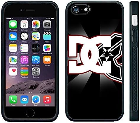 Apple iPhone 6 Black Rubber Silicone Case - DC Famous Stars Straps Logo Cool