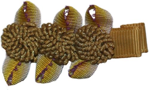 Click here to buy Posies Accessories Pom Poms Hair Clippie Dijon (Gold).