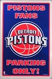 Detroit Pistons Fans Parking Only Sign NBA Licensed