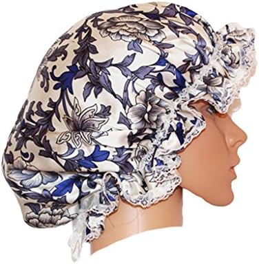 Ayiyoy 100% Pure Silk Night Sleep Cap Sleeping Beanie Hat Cap
