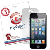 myGear Products SunBlock Screen Protector Film for iPhone 5 - (3 Pack) Anti-Glare/Anti-Fingerprint