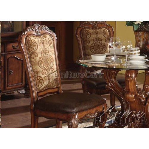 ACME 60012 Dresden Side Chair, Cherry Oak Finish, Set of 2