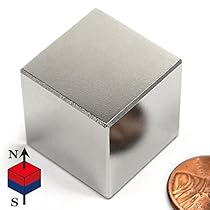 CMS Magnetics 1 Inch Neodymium Rare Earth Cube Magnet
