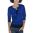 Xhilaration Zebra Print 3/4 Sleeve Printed Cardigan - L