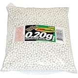 TSD Competition Grade 6mm plastic airsoft BBs, 0.20g, 5000 rds, white