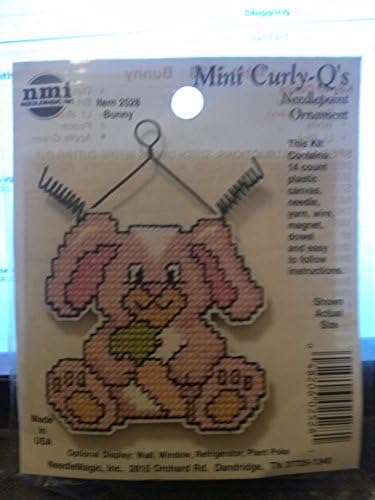 Mini Curly-Q's Counted Cross Stitch Ornament Kit 2528 Bunny