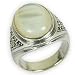Designer Ring Sterling Silver Pearl Jewelry US Size 10 1/4
