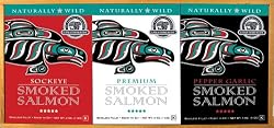 Alaska Smokehouse Smoked Salmon Assortment - Three Pack *FREE SHIPPING*