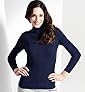 Ribbed Long Sleeve Polo Neck Jumper