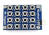AD Keypad 16 Push Buttons 4x4 Accessory Board Matrix Buttons Controlled ADC AD Port Keyboard