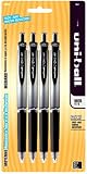 Uniball Signo Gel RT Retractable Roller Ball Gel Pen 4 Pack Black