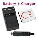 Battery + Charger for NP-BN1 Sony Cyber-shot W330 W350
