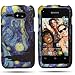 CoverON® BLUE YELLOW Hard Cover Case with STARRY NIGHT Design for KYOCERA C5133 EVENT With PRY- Triangle Case Removal Tool [WCH452]
