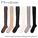 Women's 6 Pack Wool Fashion Warm Thick Thermal Cushion Crew Quarter Winter Socks