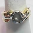 14K Two-Tone Gold Semimount