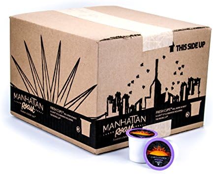 Manhattan Roast 'Chrysler Brew' (Espresso Style / Extra Bold) Single-Serve Coffee Freshcup works in most Keurig K-Cup Brewers 90 Count Box