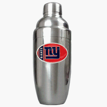 Click here to buy New York Giants Stainless 25 Ounce Steel Cocktail Shaker by Great American Products.