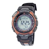 Casio Mens PAW1300B-4 Pathfinder Slim Solar Atomic Watch by Casio