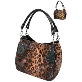 FELICITY - The Leopard Print Hobo Handbag with Double Handles by Eliebags