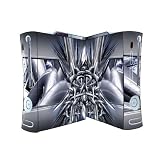 Bundle Monster Vinyl Skins Accessory For Xbox 360 Game Console - Cover Faceplate Protector Sticker Art Decal - Silver Pipes