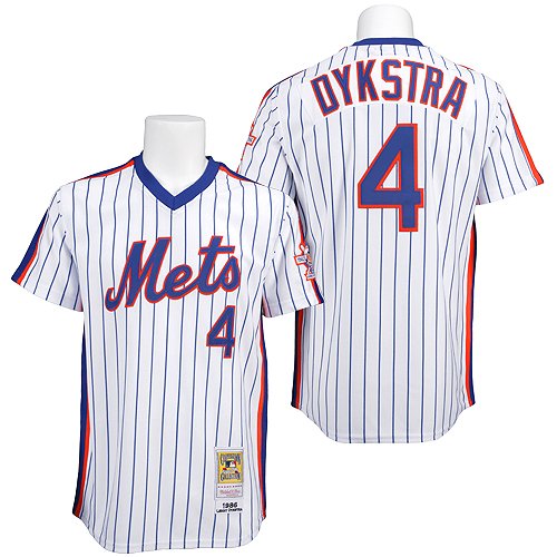 New York Mets Authentic 1986 Lenny Dykstra Home Jersey By Mitchell & Ness Size 52