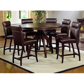 Hillsdale Nottingham 7 Pc Counter Height Dining Set - 4077DTBCGS6 (Dark Espresso) (See...