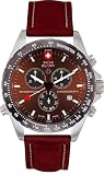 Swiss Military Hanowa Men's Navigator Brown Dial Leather Strap Watch #06-4007-04-005