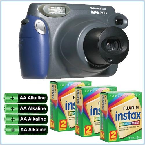 FujiFilm Instax 200 Instant Film Camera + Instax Film Accessory Kit