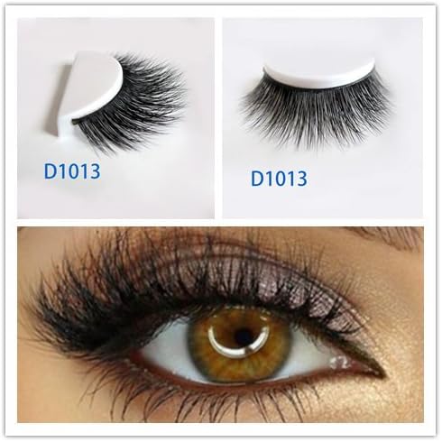 LUXURY 3D Mink Fur False Eyelashes Extensions 100% Hand Made 24Styles 1Pair (D1013)