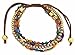 Zad Multicolor 5 Line Bead & Cord Bracelet