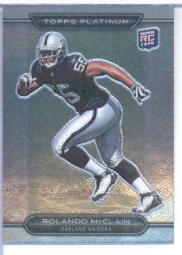 2010 Topps Platinum Football Card #98 Rolando McClain Rookie Oakland Raiders