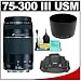 Electronics : Canon EF 75-300mm f/4-5.6 III USM Zoom Lens + Canon SLR Camera Case + Accessory Kit for Digital Rebel XT, XTi, XSi, EOS 30D, 40D Digital SLR Cameras