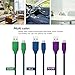 Micro USB Cable, 3 Pack Ace Teah 6.6ft Long Nylon Universal Braided Quick Charge High Speed Charger Cable and Data Sync A Male to Micro B for Android Samsung Galaxy, Sony, HTC - Green, Blue, Purple