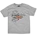 Harley Davidson Motorcycle Screen Tee - Big Kids ( sz. XL, Heather Grey )
