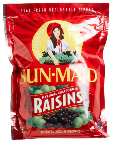 Sun Maid Raisins, 12-Ounce Bags (Pack of 6)