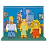 Simpsons Blocko Figure Set Series #1 Homer, Marge, Lisa, Bart, Grampa, Apu, Mr. Burns, Simthers, Carl
