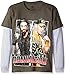 WWE Boys' Big Boys' Reigns/Cena Domination Long Sleeve Two-Fer T-Shirt