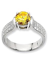 14kw Emma Grace Round Cultured Diamond Ring