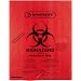 Bel-Art 131651419 Polypropylene Red Super Biohazard Waste Disposal Bag 2-4 Gallon Capacity, 14" Width x 19" Height x 2 mil Thick (Box of 200)