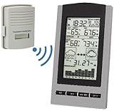 DB-Tech Wireless Indoor & Outdoor Digital Weather Station - Monitors Temperature, Dew Point, Barometer and Humidity With a built-in Weather Forecast Tendency Indicator